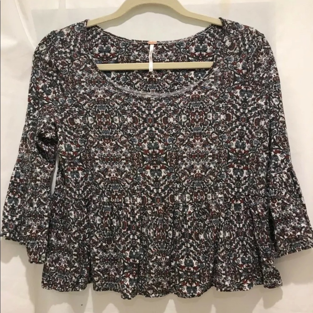 Free People women’s flower design blouse